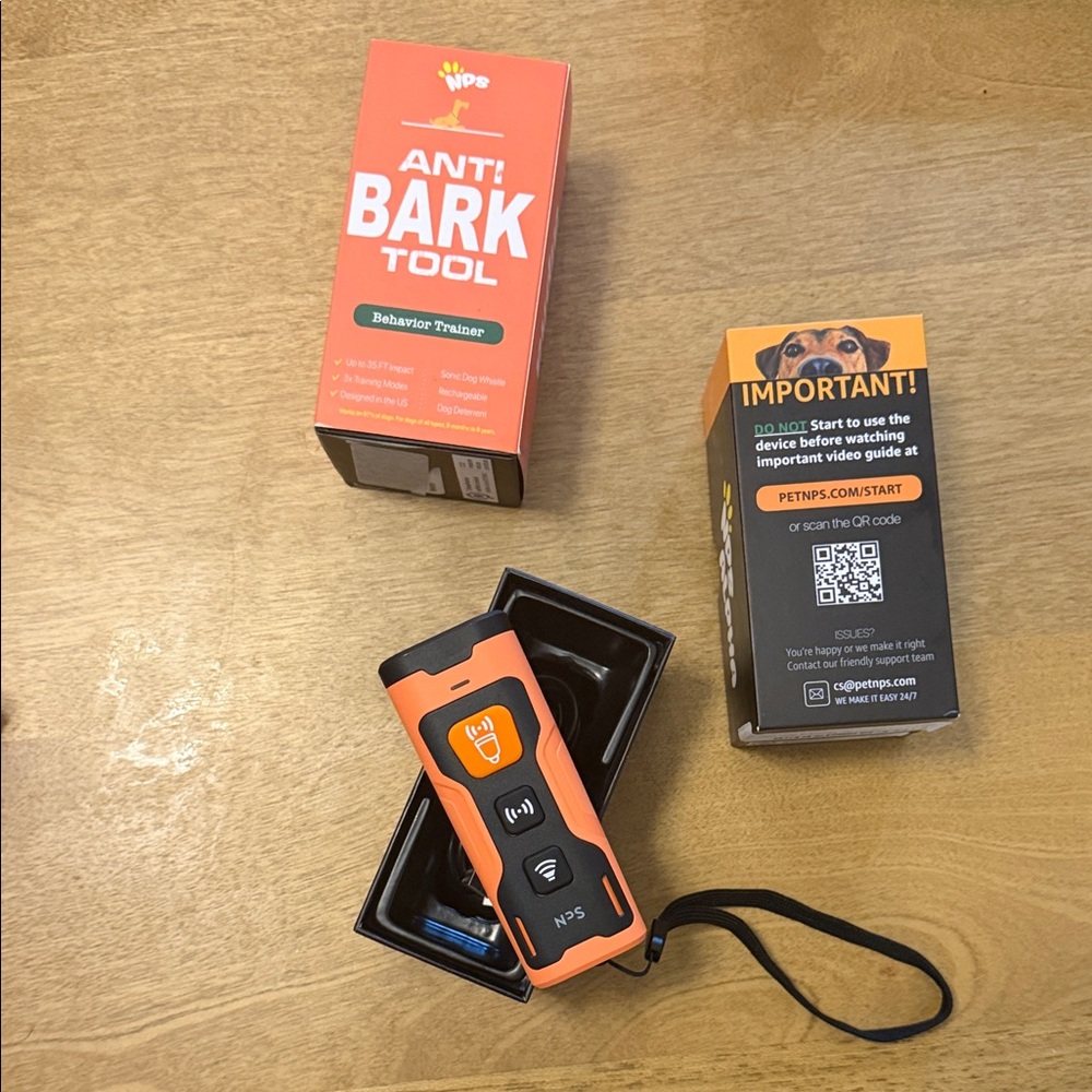 Orange Anti Bark Tool - Dog Behavior Trainer
